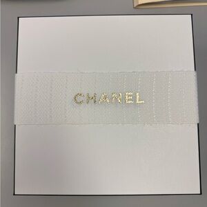 Chanel gift box with ribbon